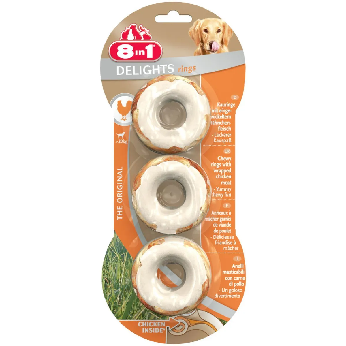 8in1 Delights 3 Anneaux Poulet L 8in1 Delights 3 Anneaux Poulet L