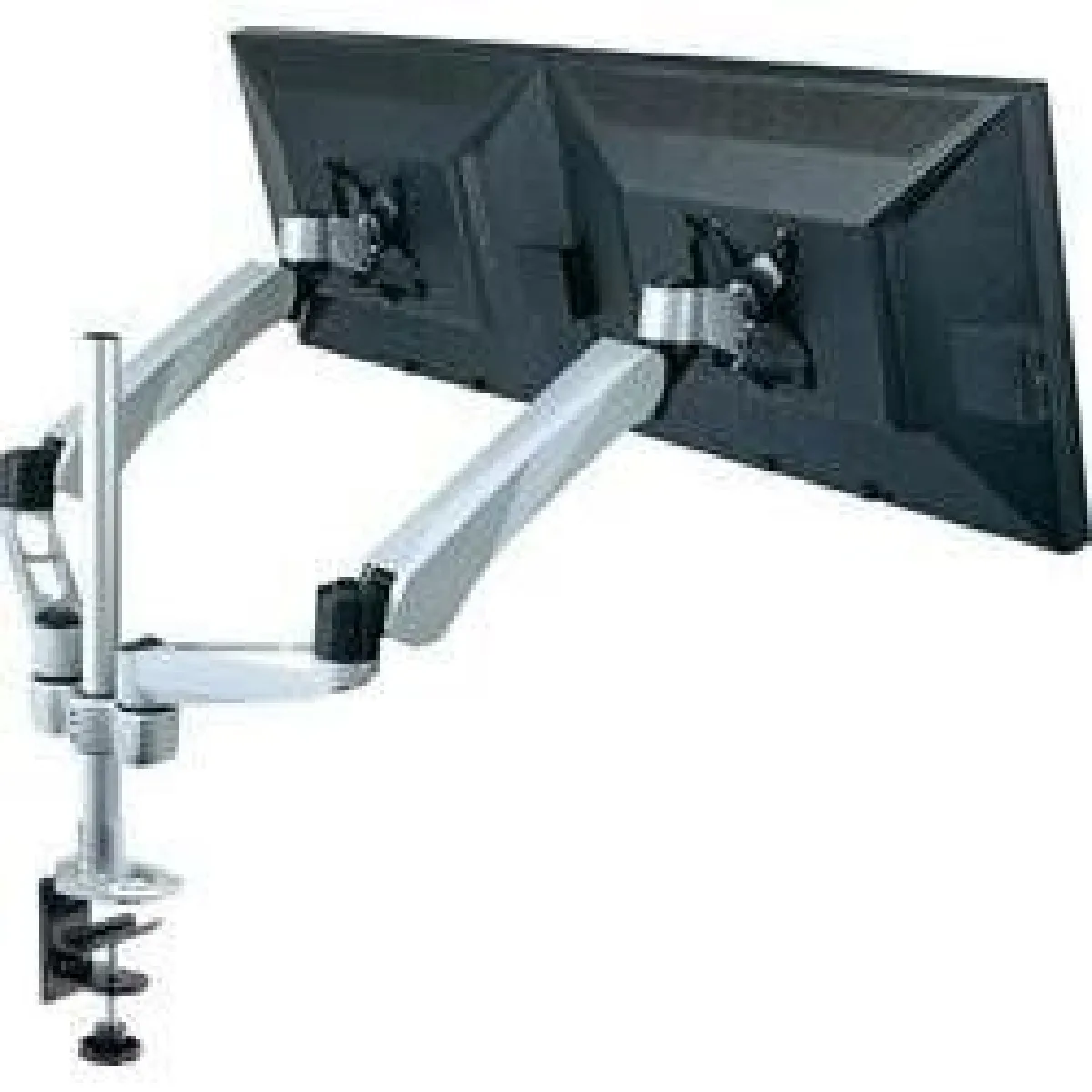Xergo Noir Support De Table Pour Écran 10 - 27 Inclinable + Pivotable, Rotatif Argent 986892-62 - Image 4