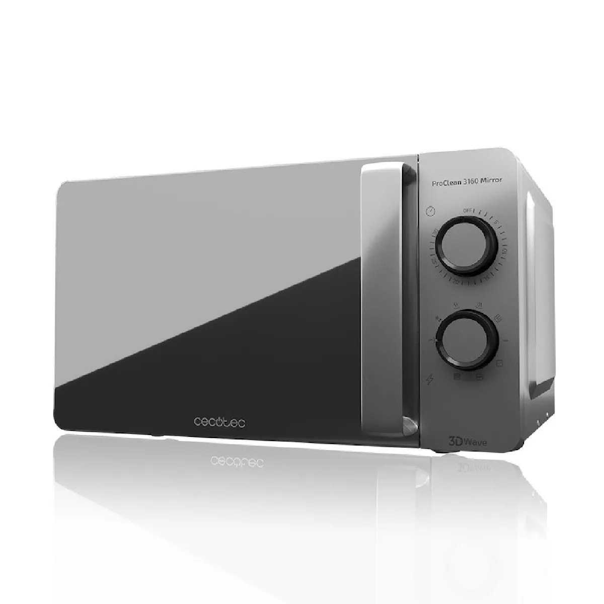 Micro-ondes Cecotec ProClean 3160 Mirror 700 W, grill 800 W, 20 L, finition - Image 6