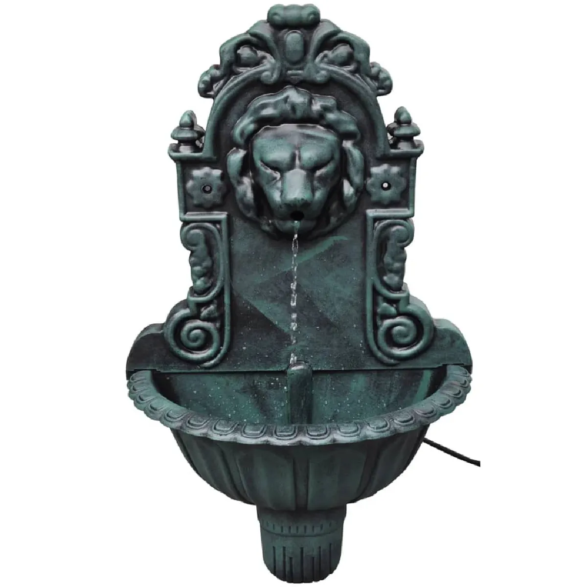 vidaXL Fontaine murale Design de tête de lion 40538 - vue 2