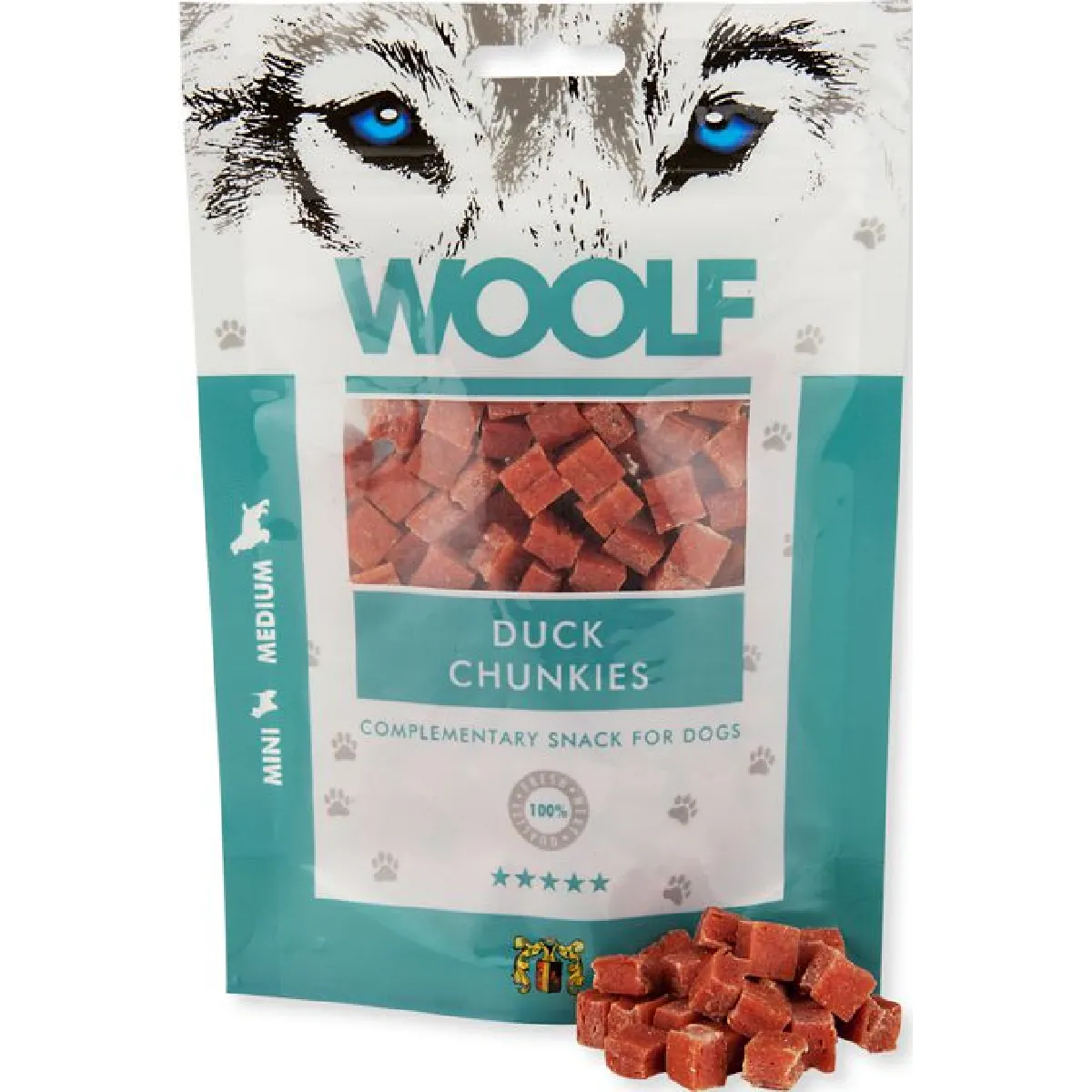 Brit Friandise pour chien au canard Woolf - 100 g