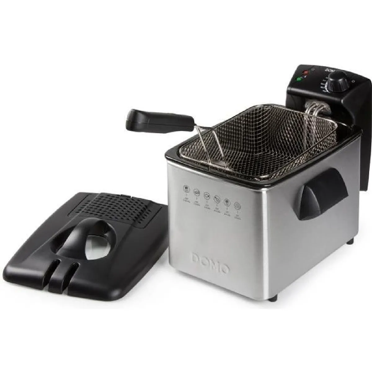 Domo Do465fr Friteuse Unique 4 L 3000 W Acier Inoxydable - Neuf - Image 4