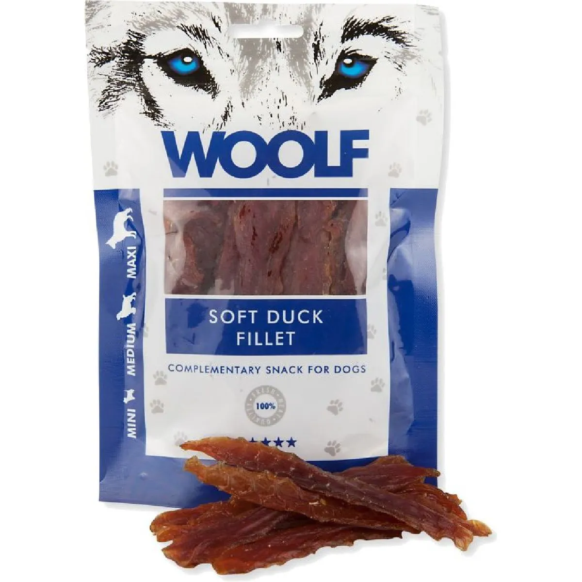 Brit Friandise pour chien au filet de canard doux WOOLF - 100 g