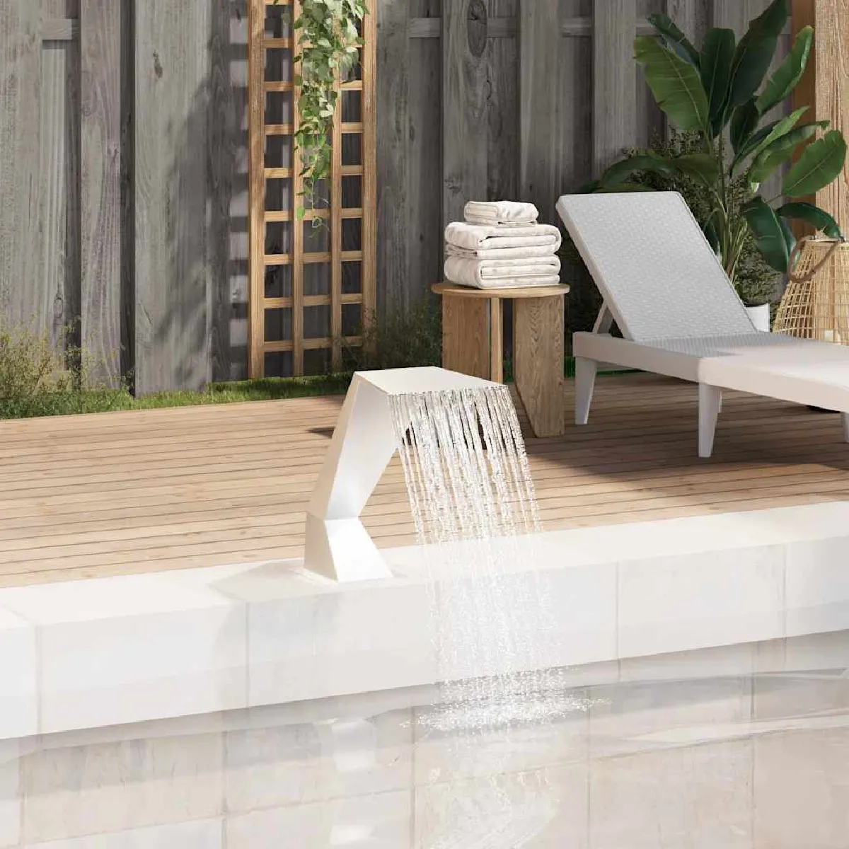 vidaXL Fontaine Acier