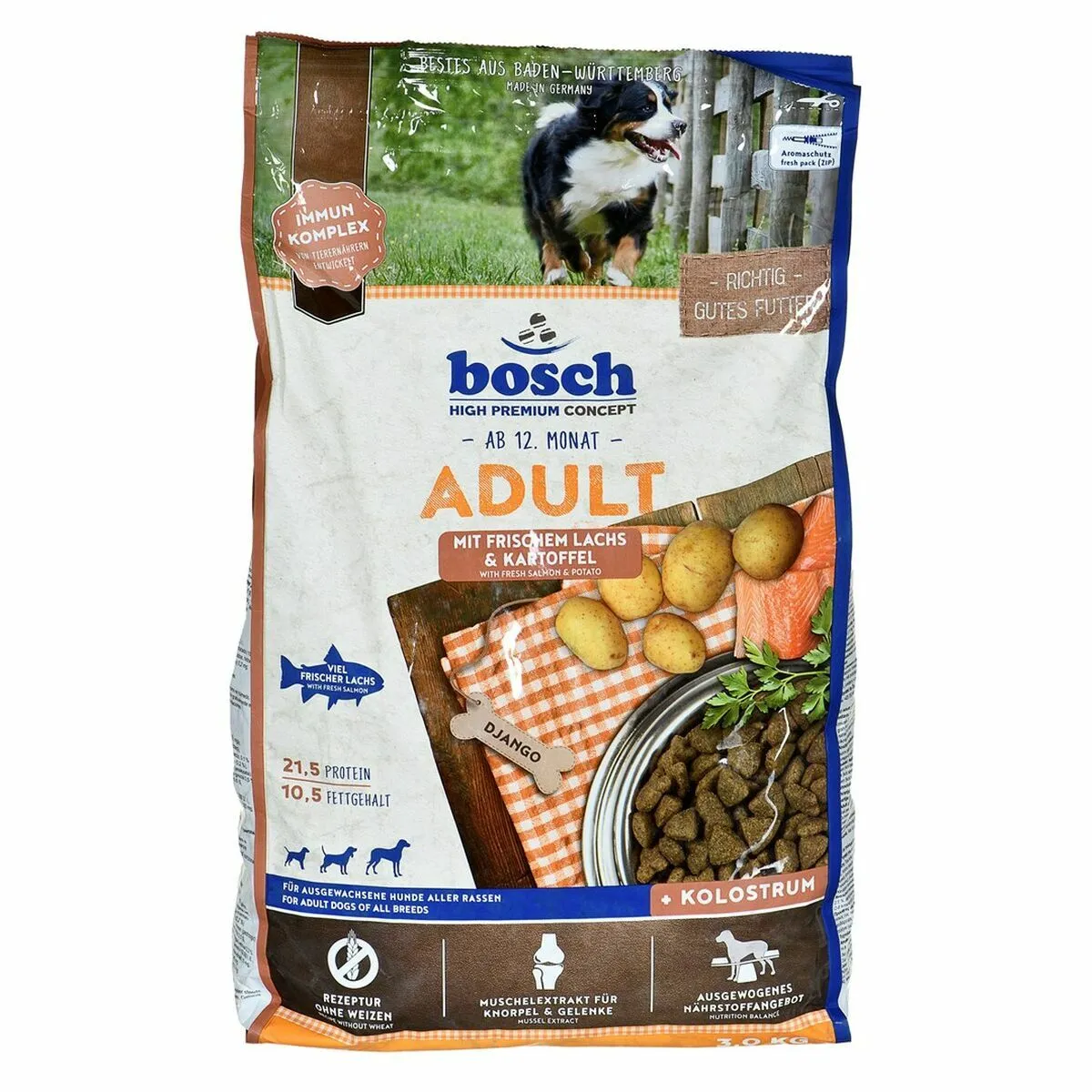 Comparer les prix de Bosch Adult Saumon et pommes de terre 3 kg