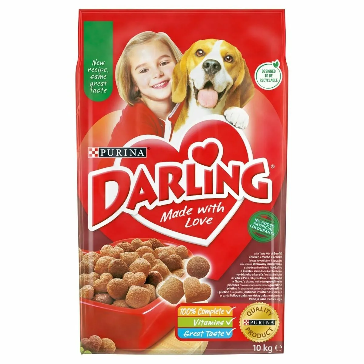 Meilleurs prix pour Nourriture Purina Darling Adulte Poulet Veau 10 kg
