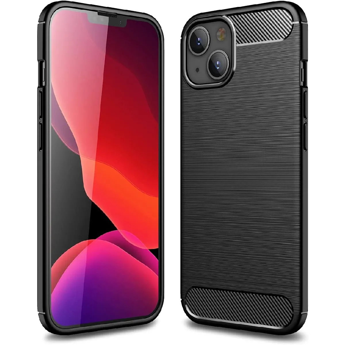 Xeptio Noire Coque Brossée Pour Xiaomi Redmi 10 4G Souple Antichoc - Image 3