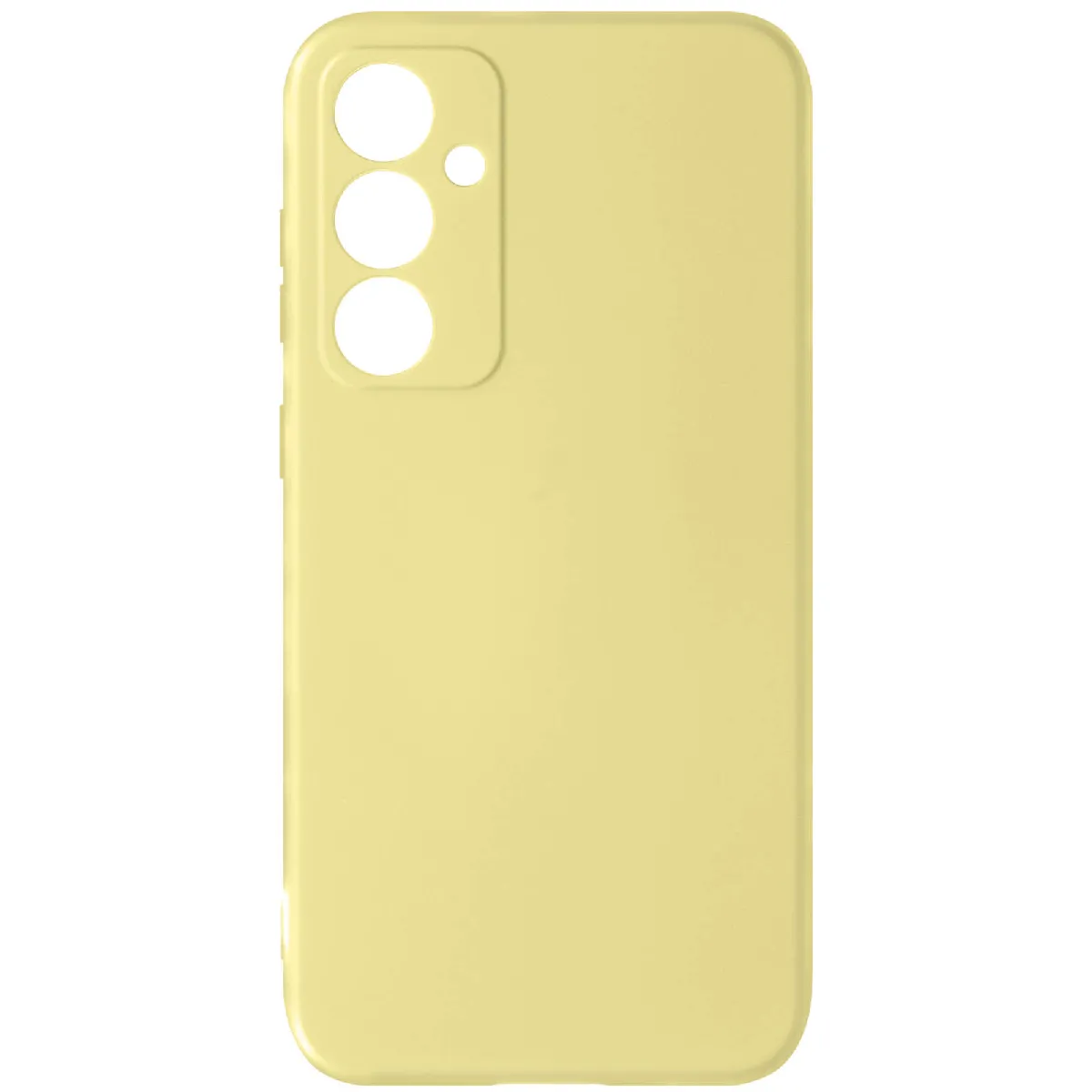 Avizar Jaune Coque Pour Samsung Galaxy S23 Fe Semi-Rigide Soft-Touch Fast Cover