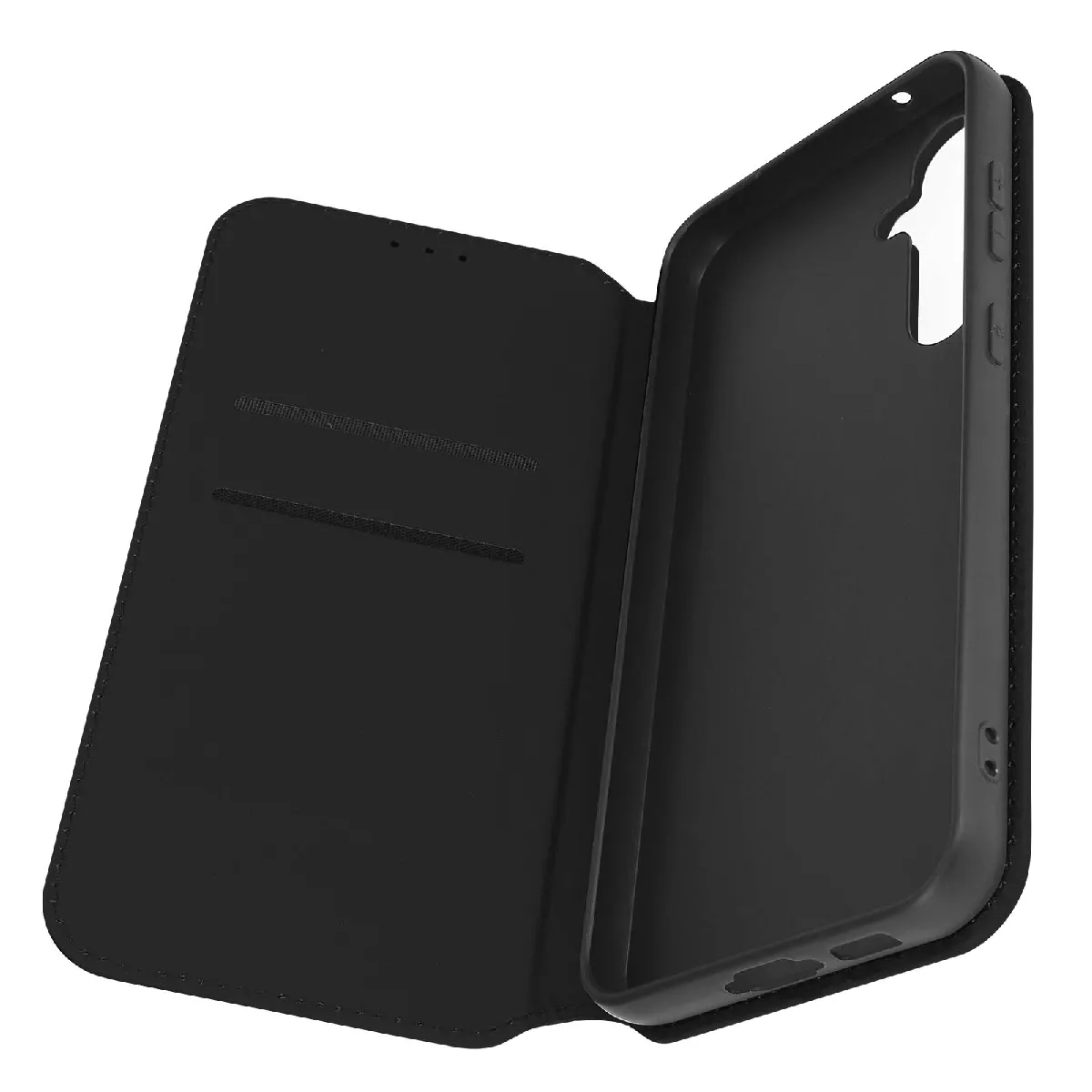 Avizar Noir Étui Pour Samsung Galaxy S23 Fe Porte-Carte Support Vidéo Clapet Magnétique