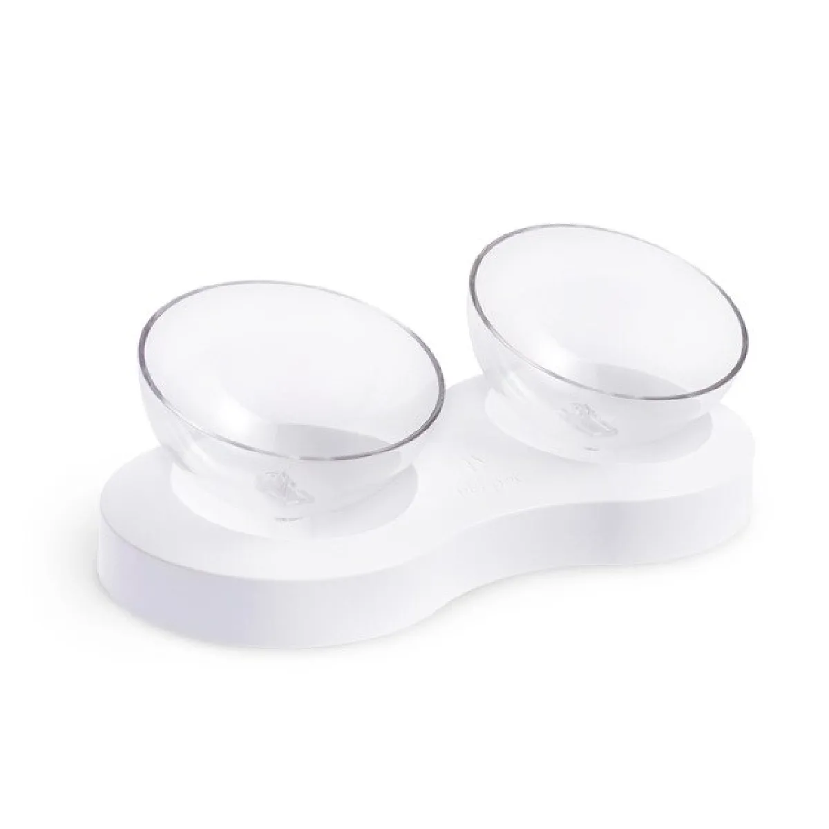 Meilleurs prix pour Animaux de compagnie Angle Non-glissant Bol de boisson pour chien 1L Accessoires pour chien Nourriture pour chat Double bol Fontaine d'eau pour chiot multifonctionnel   Nourriture pour chien