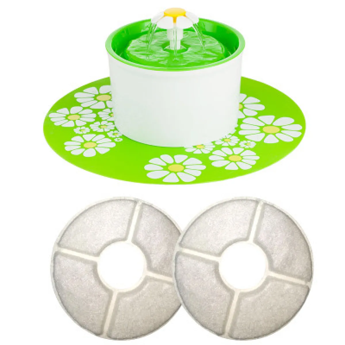 Comparer les prix de Fontaine d'eau pour chat automatique de 1,6 litre Eau silencieuse électrique Éleveur pour chiens Boisson pour animaux de compagnie Distributeur de boisson pour animaux de compagnie avec filtre à charbon de bois   Nourriture pour chiens