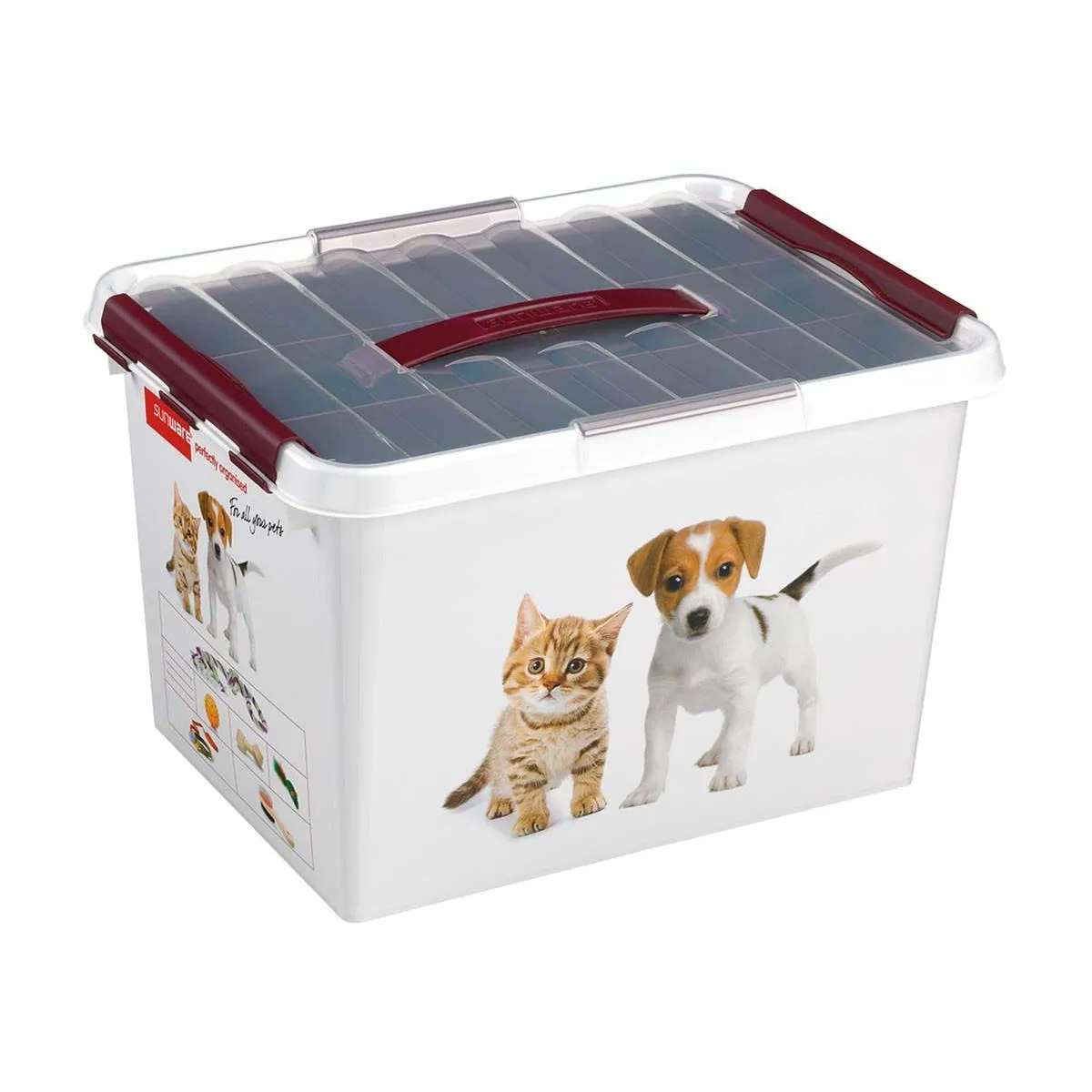 Comparer les prix de Boite Q-line motif animaux - 22L