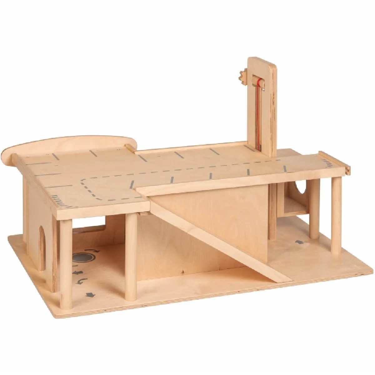 Educo Garage En Bois Pour Enfants