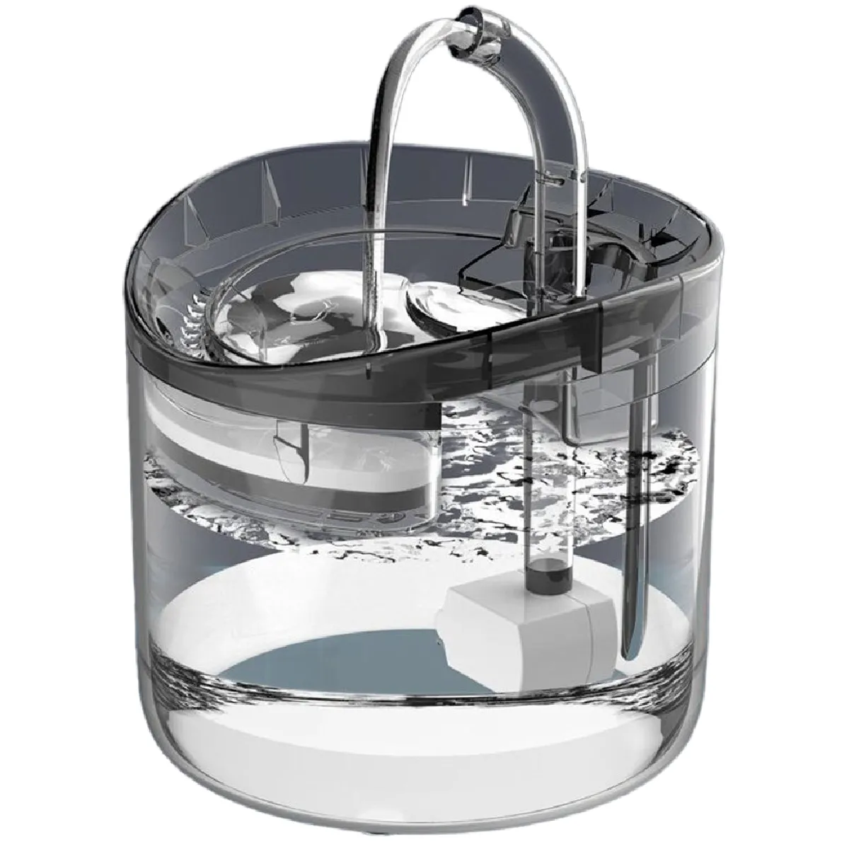 Meilleurs prix pour Robinet fontaine pour chat automatique de qualité Distributeur d'eau pour chien Filtre transparent Fontaine d'eau pour animaux domestiques avec capteur Kit   Fournitures d'arrosage pour l'alimentation des chats