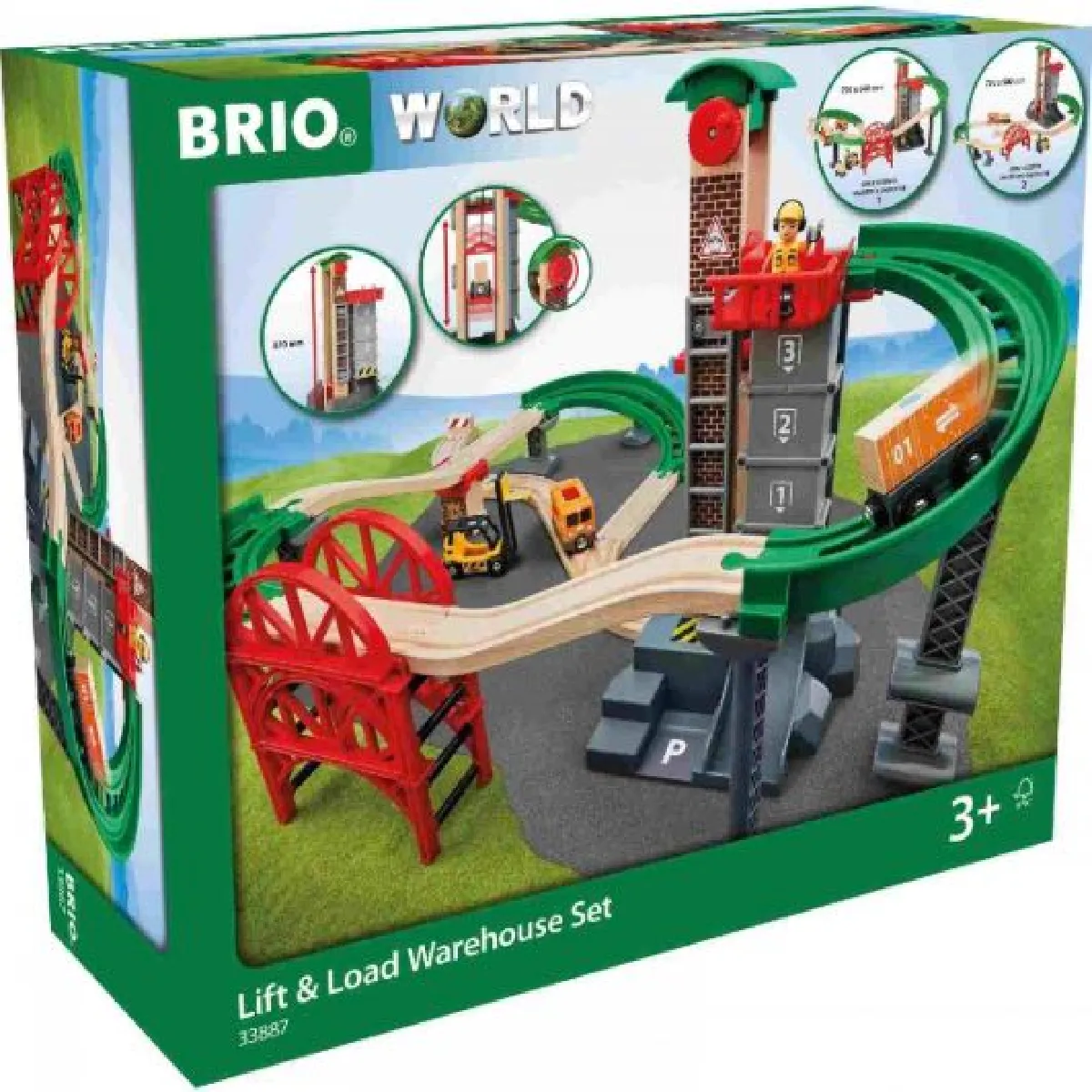 Brio Circuit De Train En Bois Plateforme Multimodale