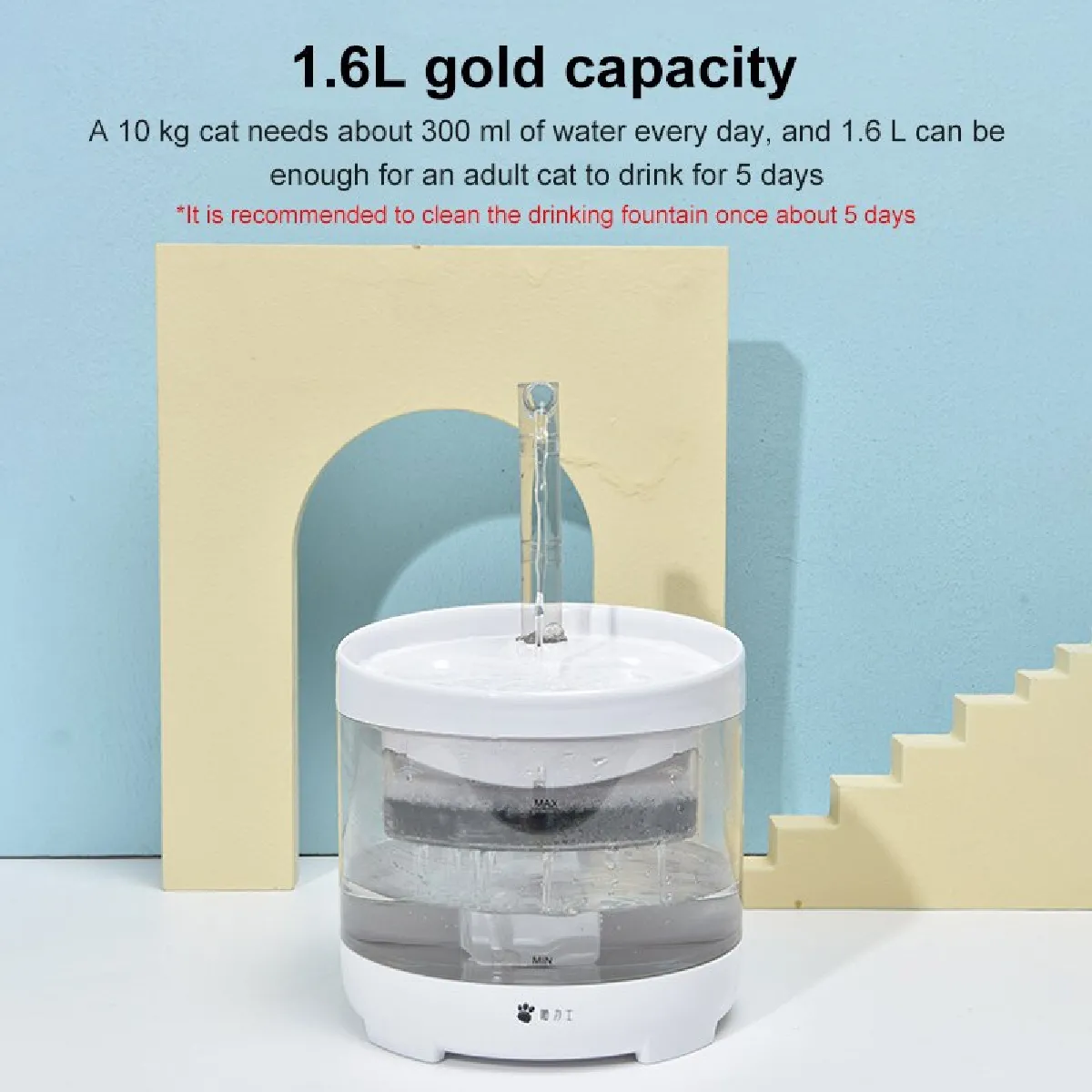 Meilleurs prix pour Fontaine d'eau pour chat entièrement automatique 1.6L USB Chien de compagnie Eau silencieuse électrique Éleveur de chat Buveur de chat Bol de chat Participation du chat   Alimentation du chat Fournitures d'arrosage(blanche)