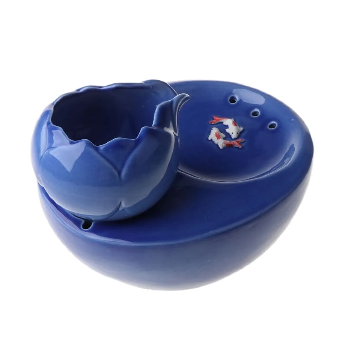 Comparer les prix de Distributeur de fontaine d'eau potable pour chats et chiens à circulation automatique en céramique électrique(Bleu)