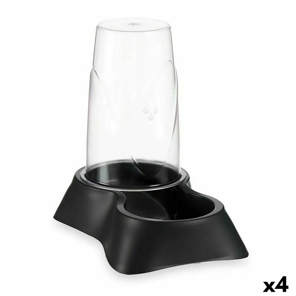 Comparer les prix de Mangeoir pour animaux Distributeur Noir polypropylène 3,5 L 21,5 x 32,5 x 32,5 cm (4 Unités)