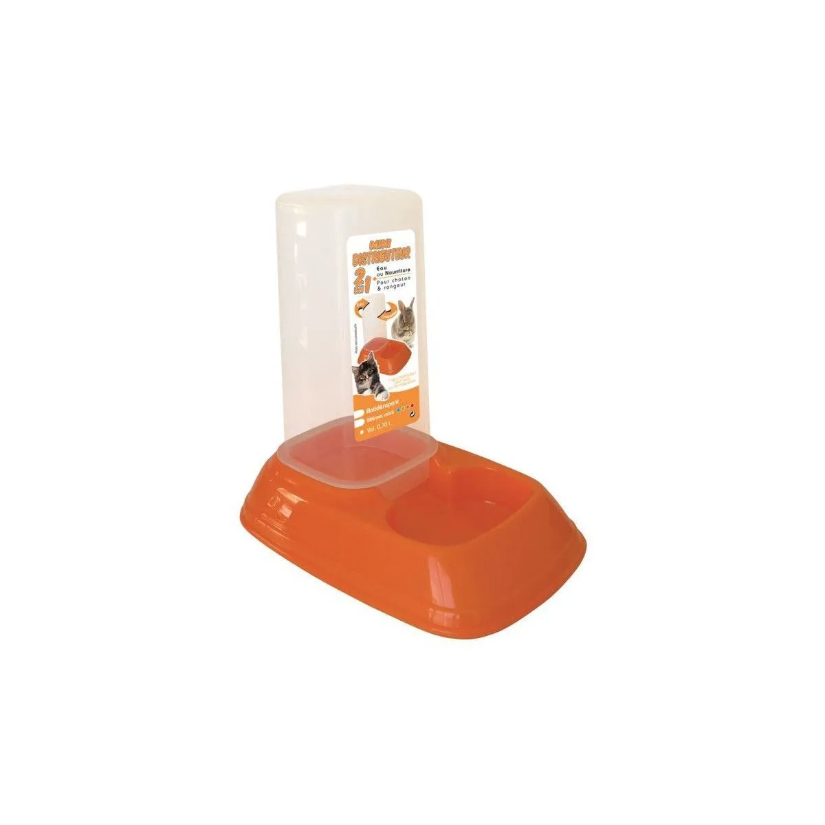 Comparer les prix de AIME Mini distributeur a eau et nourriture - Pour petits animaux, chat et rongeur