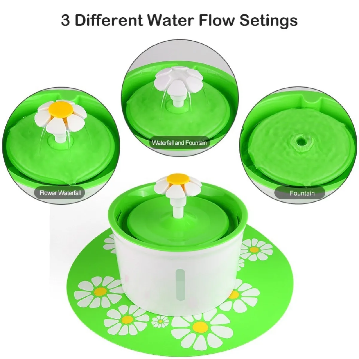 Comparer les prix de Fontaine automatique pour chat 1,6 litre fontaine d'eau électrique pour chien chat pour animal de compagnie bol d'eau pour chien chat distributeur d'eau pour chat d'animal de compagnie