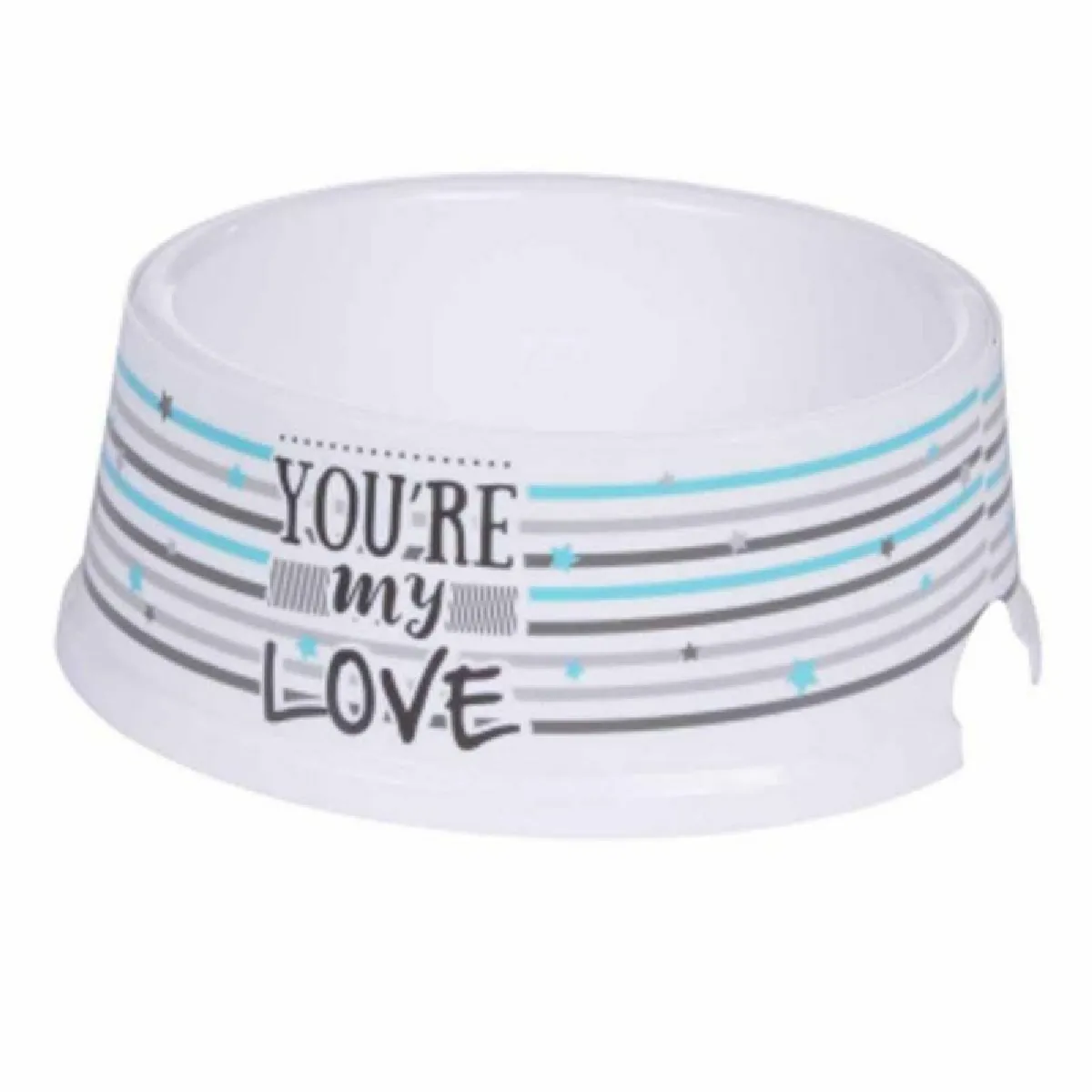 Comparer les prix de Gamelle pour Chien & Chat You're My Love 25cm Blanc