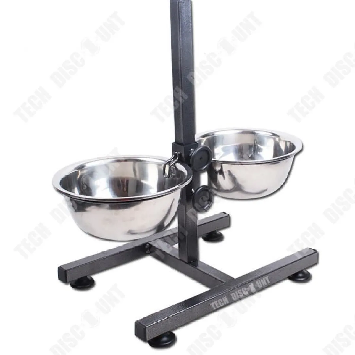 Comparer les prix de TD® Acier inoxydable double bol antidérapant relevable bassin de riz bassin d'eau support de fournitures pour animaux de compagnie