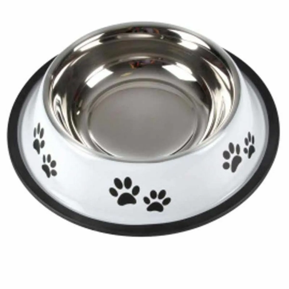 Meilleurs prix pour Gamelle Antidérapante Chien & Chat Pattes 25cm Blanc