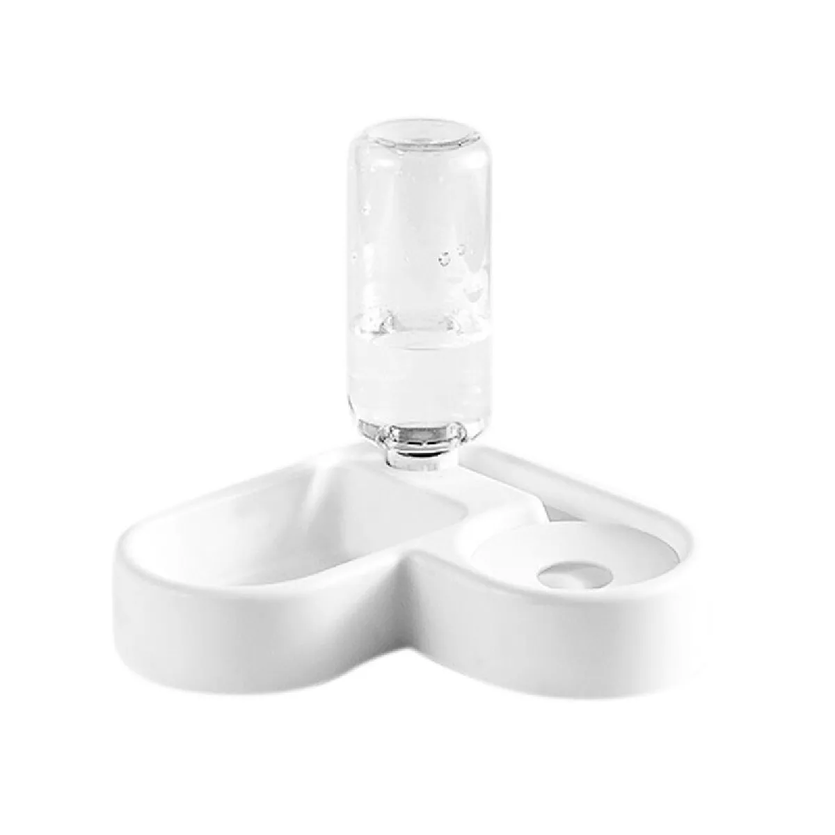 Meilleurs prix pour Alimentateur universel 2 en 1 pour animaux - 500ml - Blanc