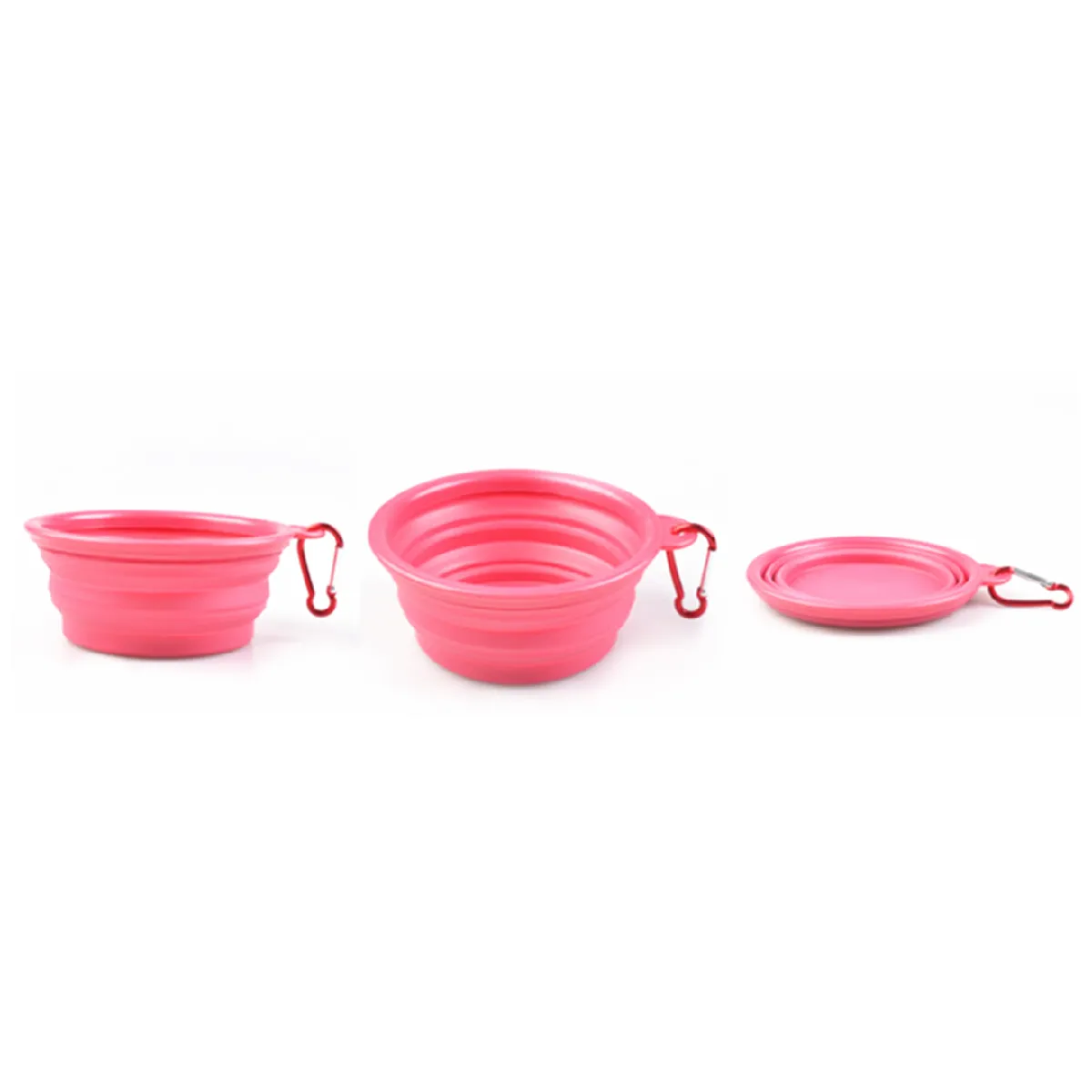 Comparer les prix de YP Select Bol de voyage portable pliable d'alimentation en eau pour chat Rose