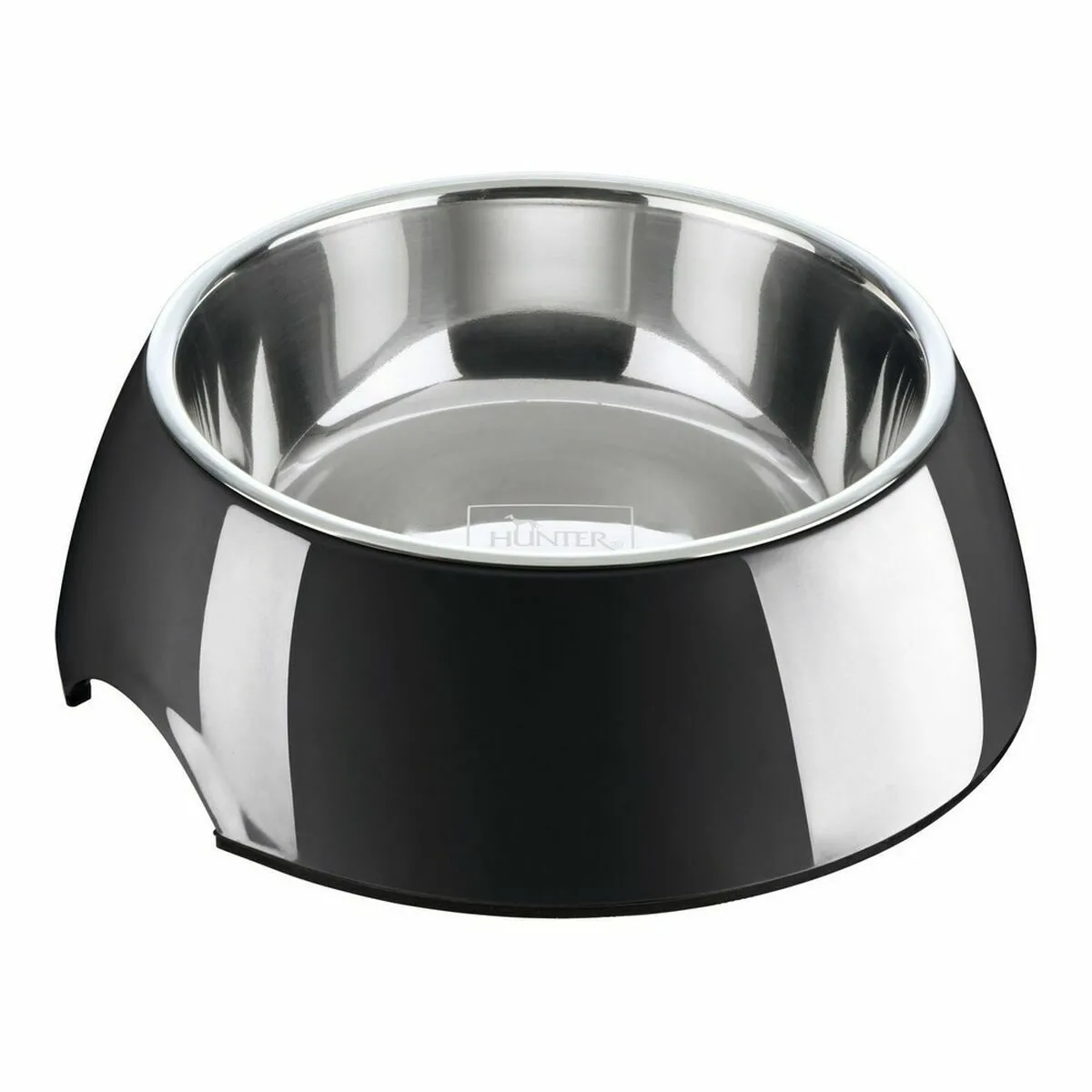 Hunter Mangeoire en inox Mélamine Noir 160 ml Hunter Mangeoire en inox Mélamine Noir 160 ml