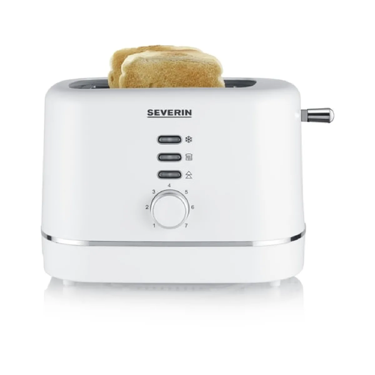 Grille pain SEVERIN AT 4324 2 tranches 6 niveaux de dorage Plateau ramasse miettes coulissant - vue 5