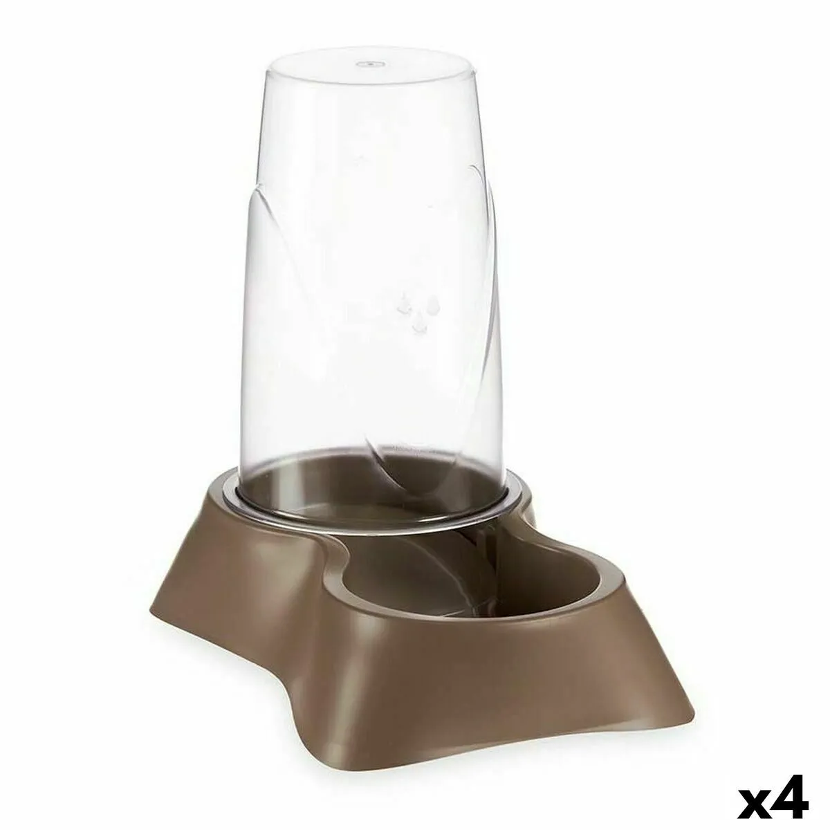 Comparer les prix de Mangeoir pour animaux Distributeur Marron polypropylène 3,5 L 21,5 x 32,5 x 32,5 cm (4 Unités)