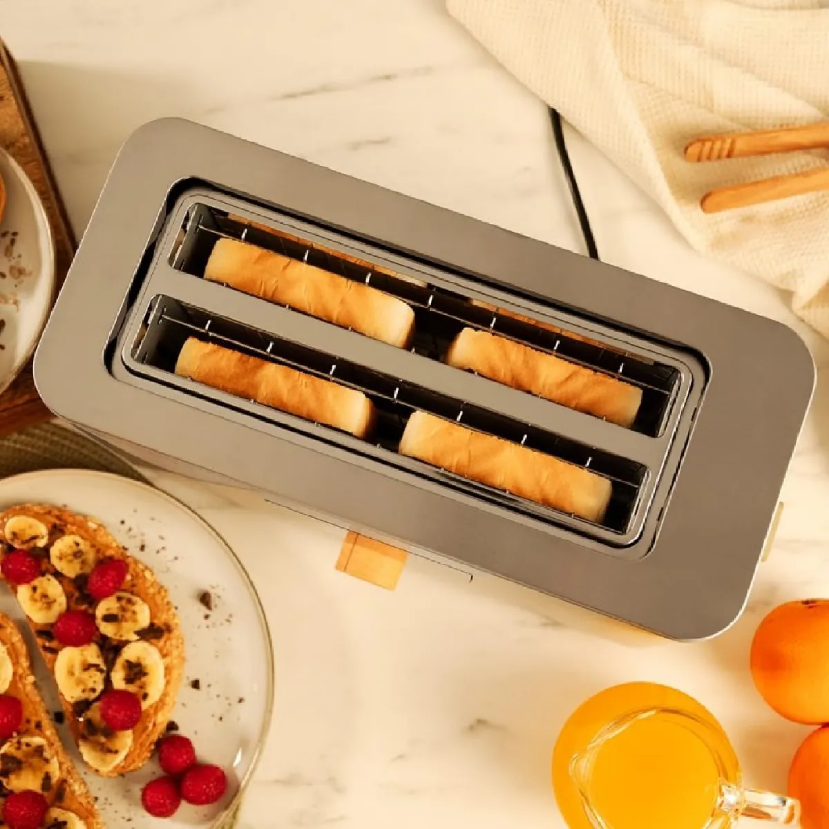 Tostador vertical Touch&Toast Extra Double Cecotec