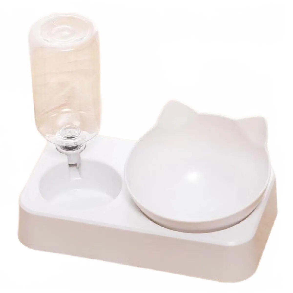 Meilleurs prix pour Bol pour animaux de compagnie avec distriButeur - Blanc