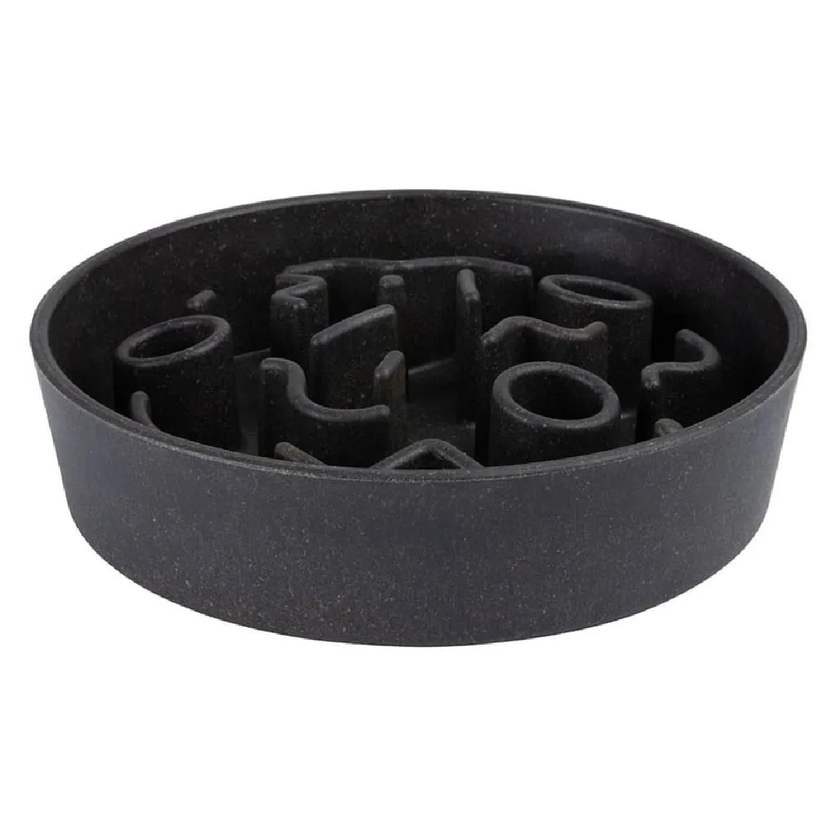 Mangeoire lente Bambou 21 cm - Gris foncé