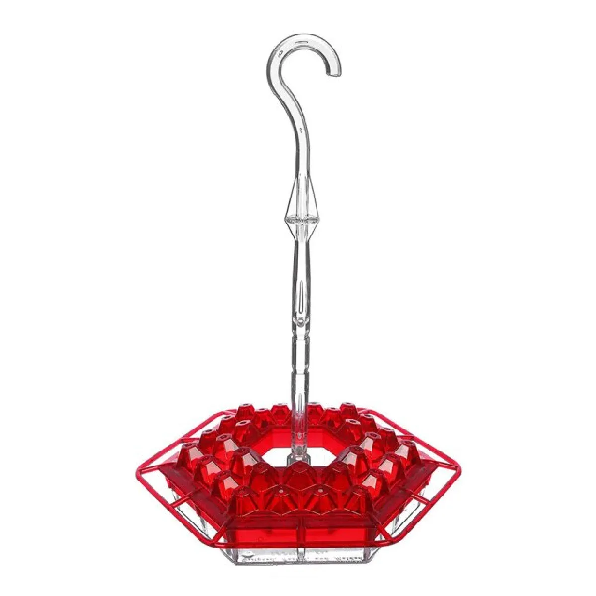 Meilleurs prix pour Les éleveurs de colibris, les éleveurs d'oiseaux de cour, les éleveurs de fleurs suspendues, les plateaux d'alimentation en eau, les plaques d'alimentation en plastique, hexagonales et lavables.(Rouge)