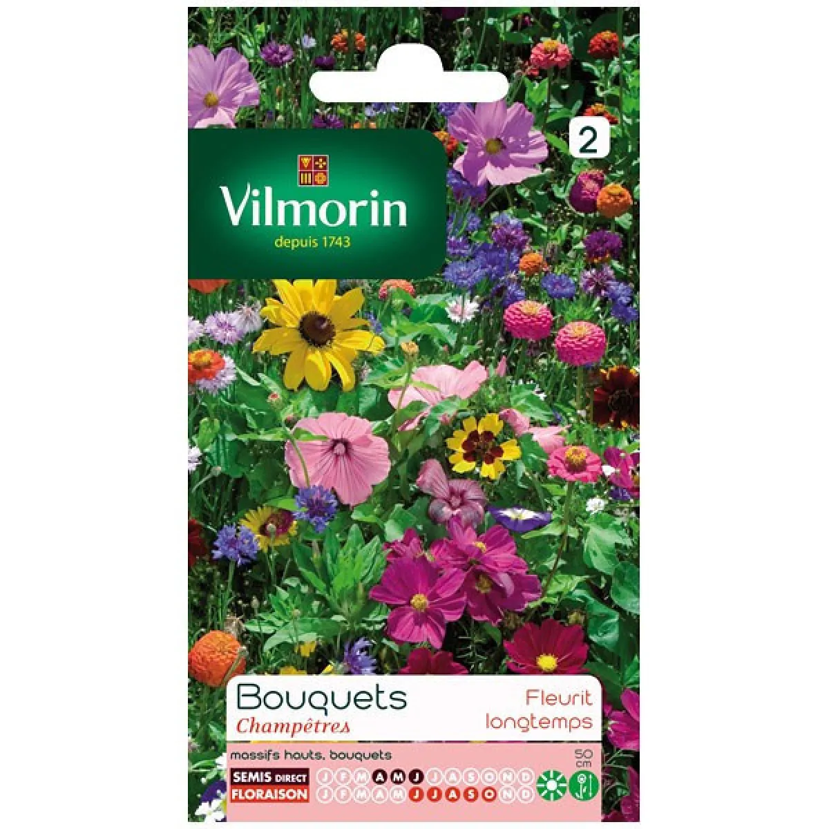 Vilmorin 5859542 Pack De Graines Fleur Pour Bouquets Champêtres - Image 3