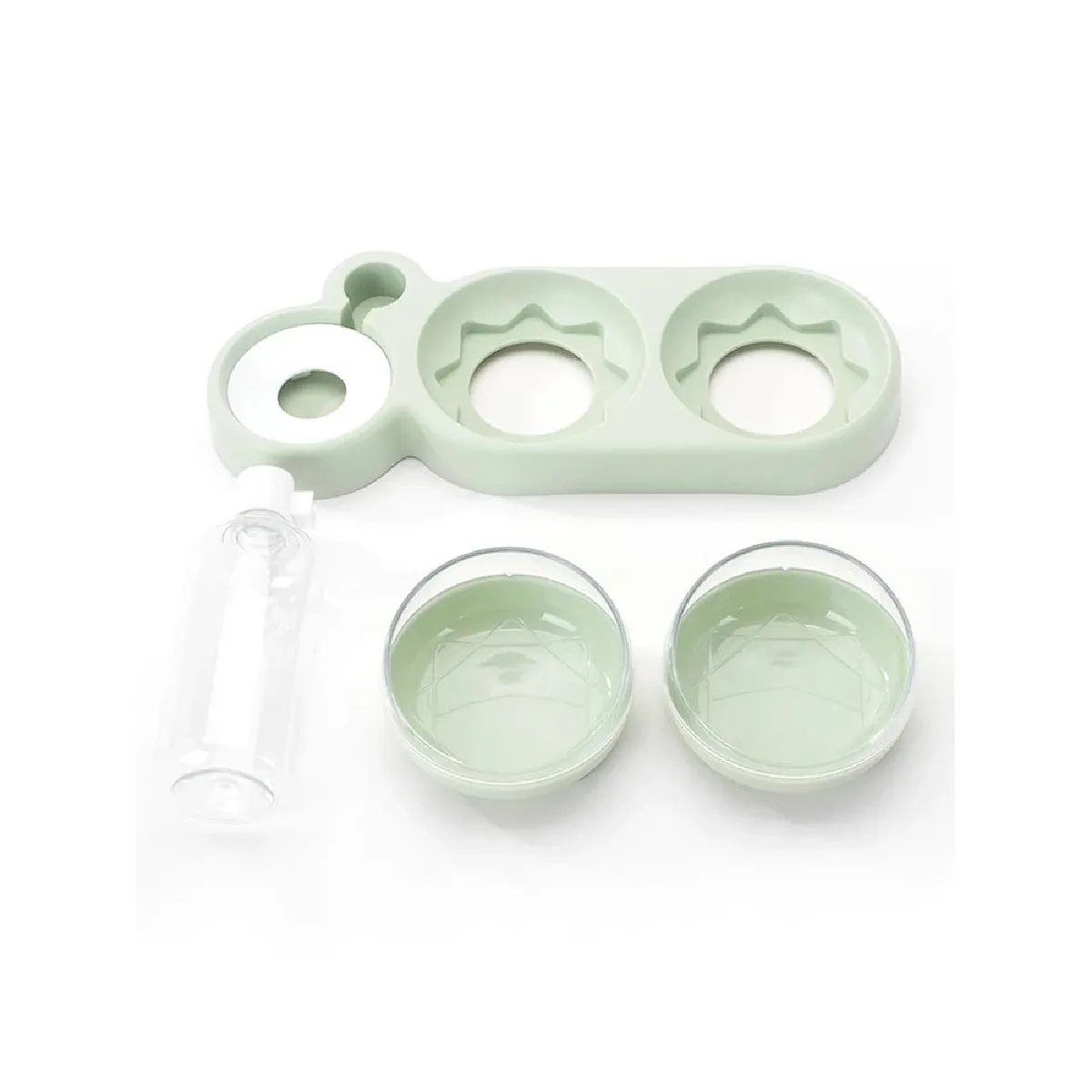 Comparer les prix de Mangeoire double en inox pour animaux