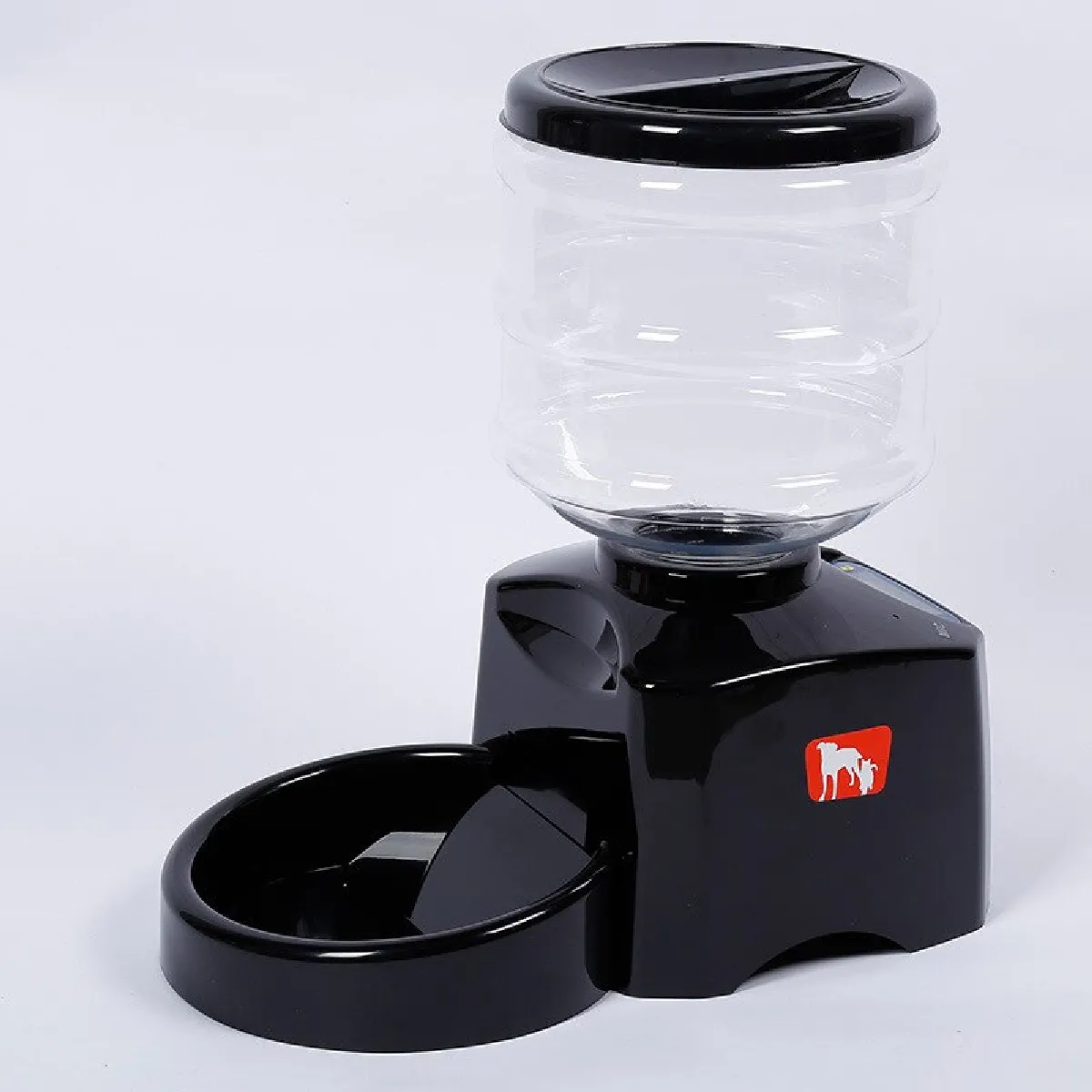 Comparer les prix de Alimentation automatique pour chat de compagnie 5,5L Fontaine d'eau pour chat de grande capacité Bouteille d'eau pour chien en plastique Bol d'alimentation pour chat Boisson à l'eau pour chat   Alimentation pour chien(Le noir)