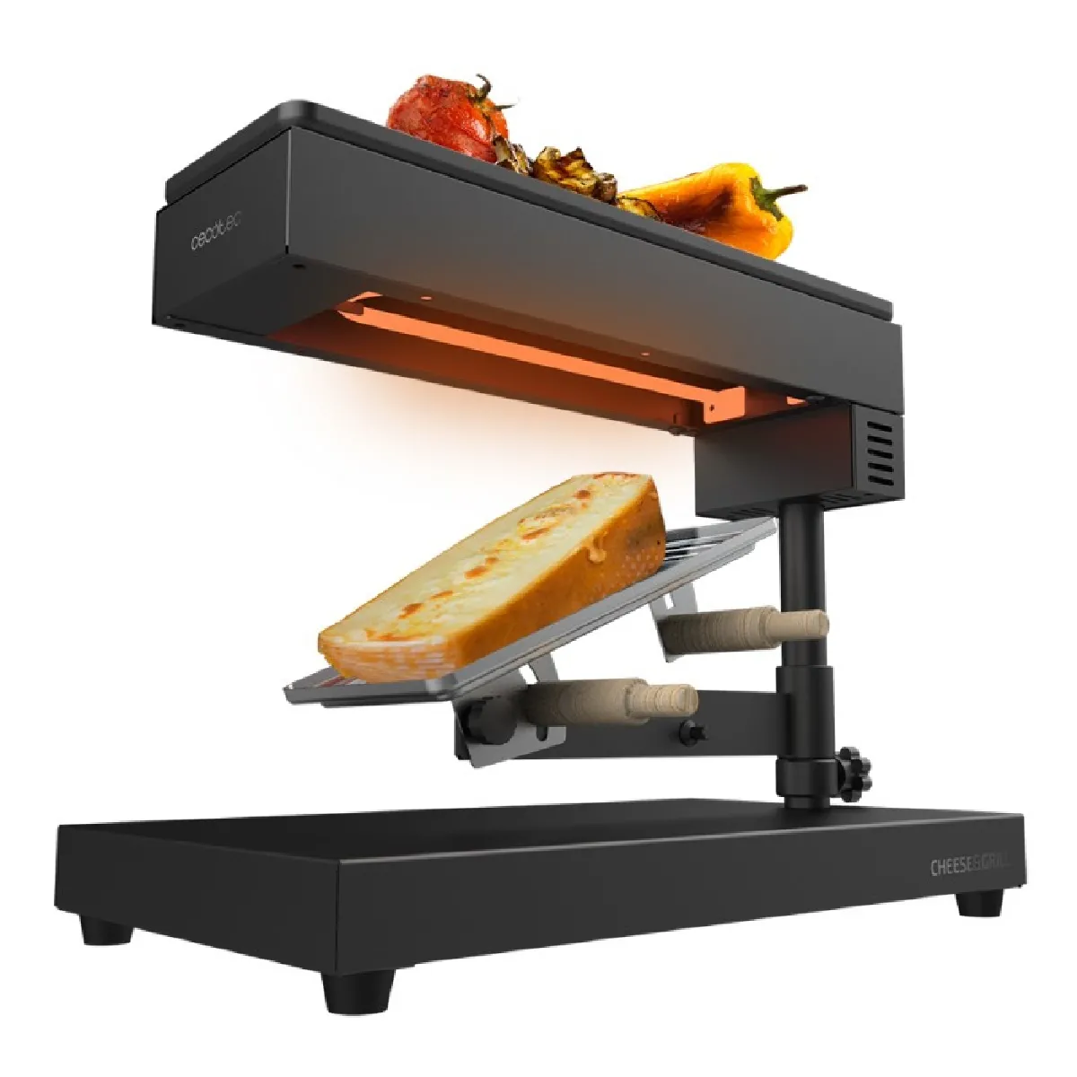 Non Communiqué Noir Cecotec Cheese & Grill 6000 Black - Cheese Raclette/Grill - 600 Watt - Image 3
