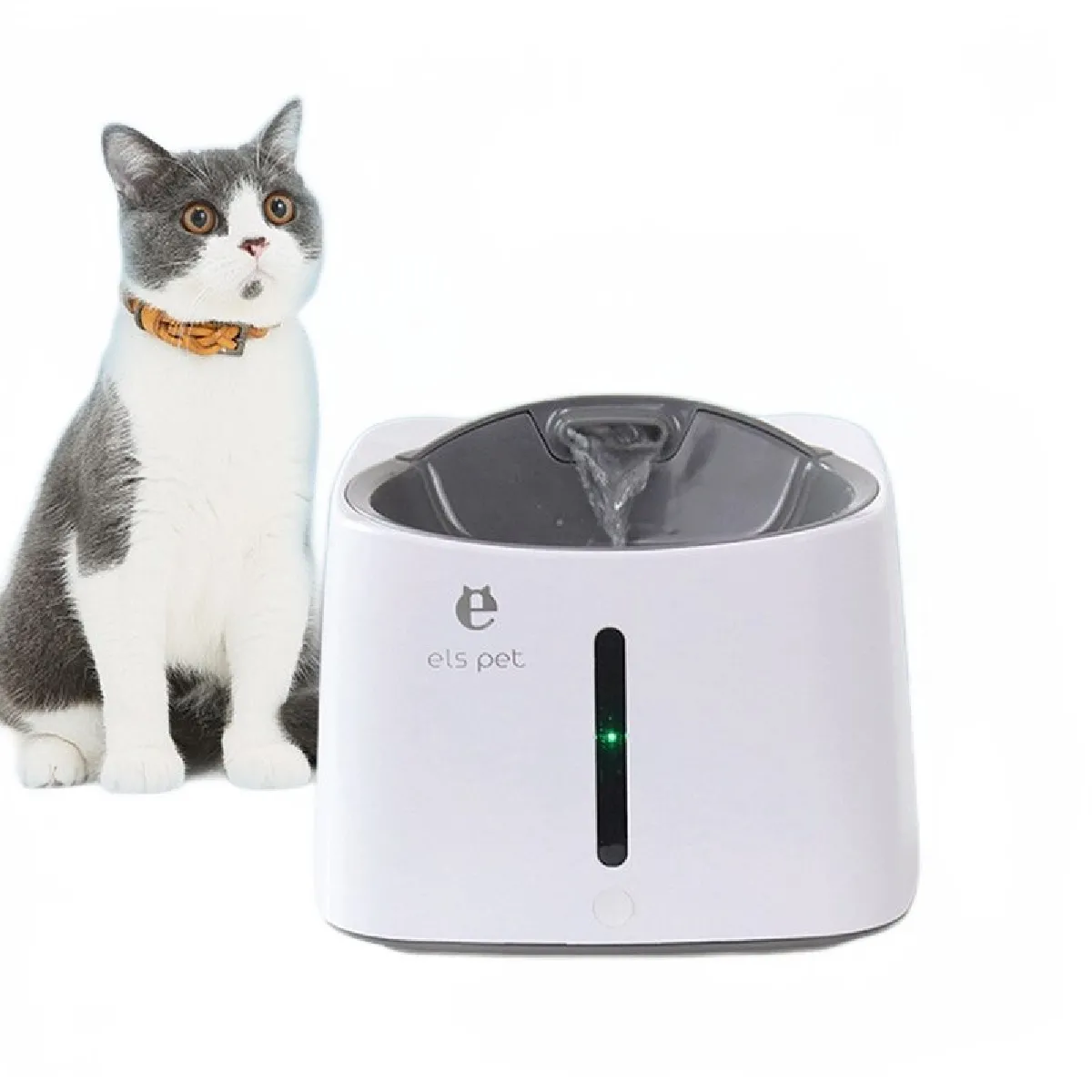 Meilleurs prix pour Capteur infrarouge pour animaux domestiques allumage/éteinture automatique fontaine à eau pour animaux domestiques 50oz/1.5L bol à eau distributeur d'eau pour chiens distributeur d'eau