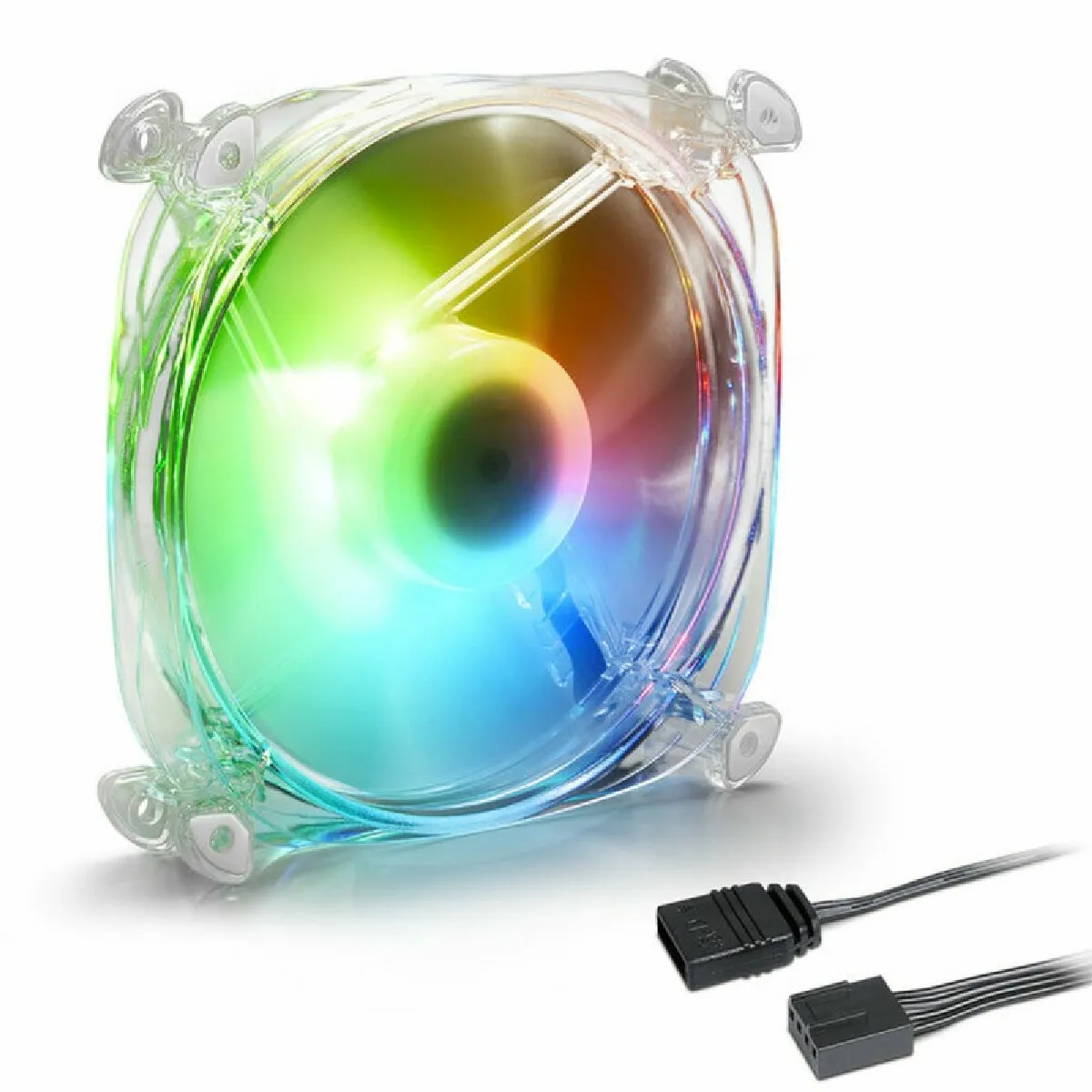 Sharkoon Ventilateur Cabine Ø12cm - Transparent