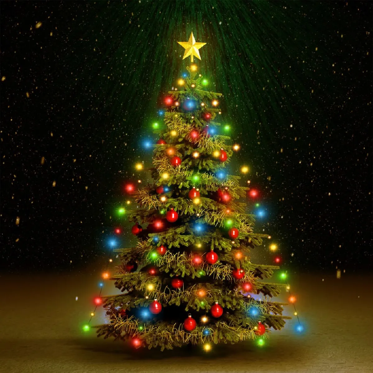 vidaXL Guirlande lumineuse LED Arbre 180 cm