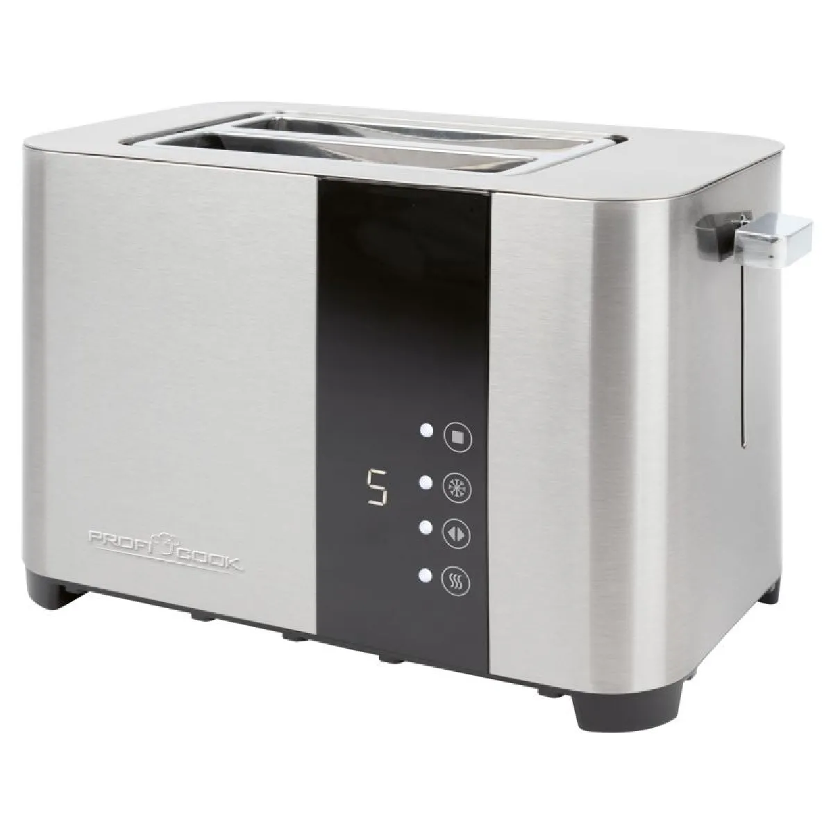 Grille pain 2 fentes en acier inoxydable avec &eacute;cran tactile PC-TA1250