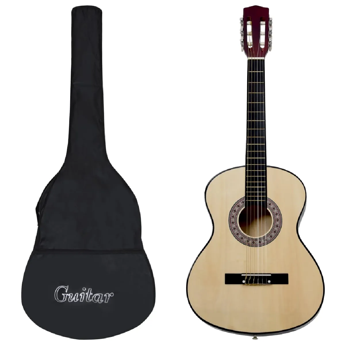 Non Communiqué Naturel Guitare Classique Avec Sac Pour Débutants 4 4 39 - Image 3