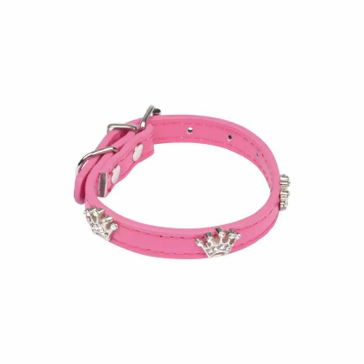 Comparer les prix de collier avec charms couronnes en simili cuir 30*1.3cm - fuchsia