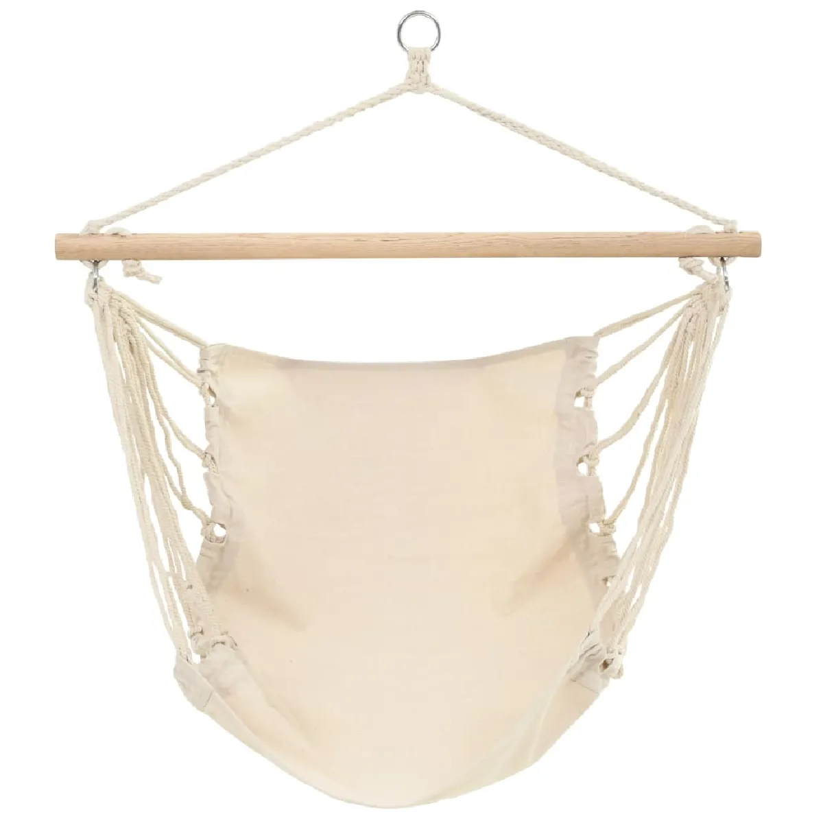 VIDAXL Hamac pliable Crème