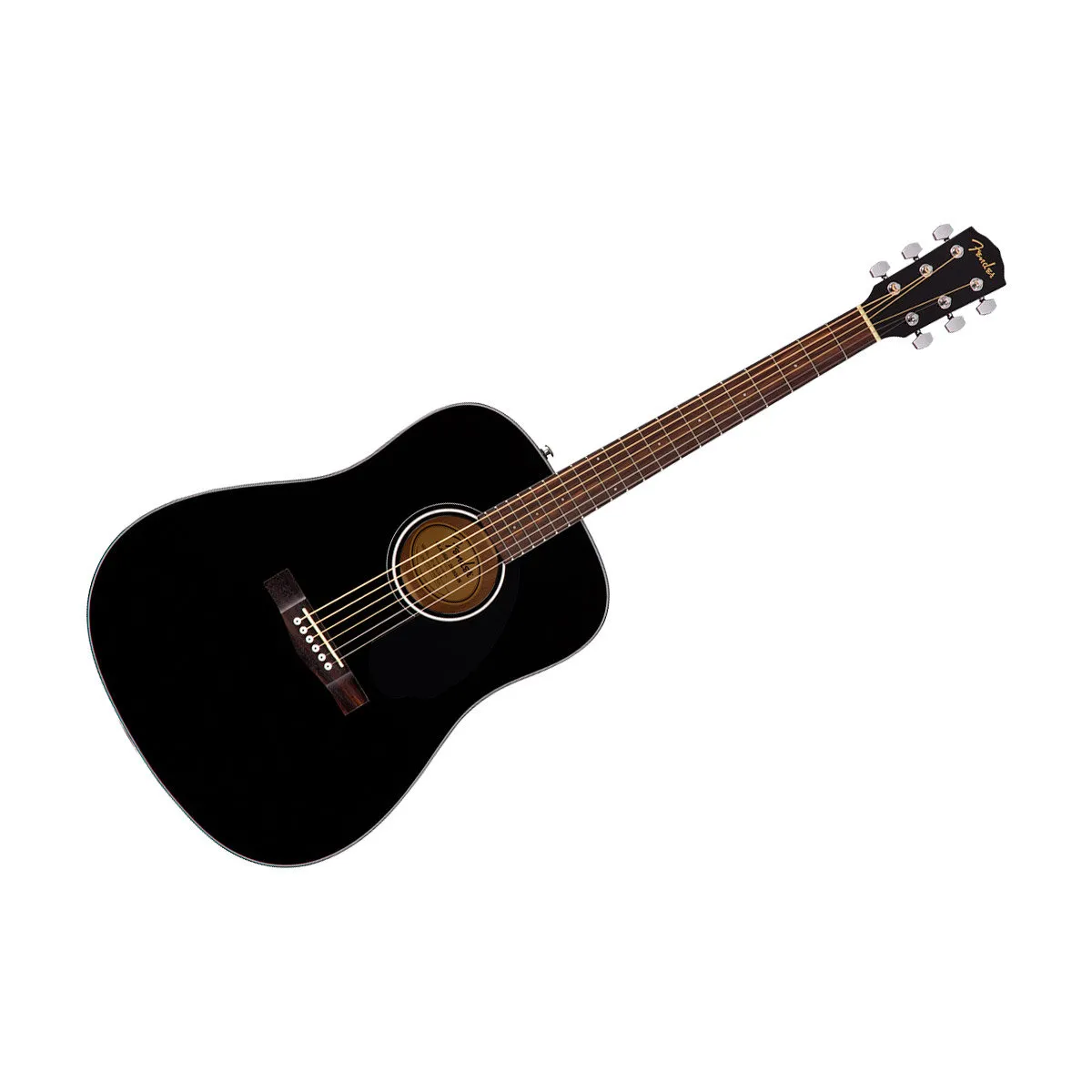Fender Noir Guitare Folk Cd-60S