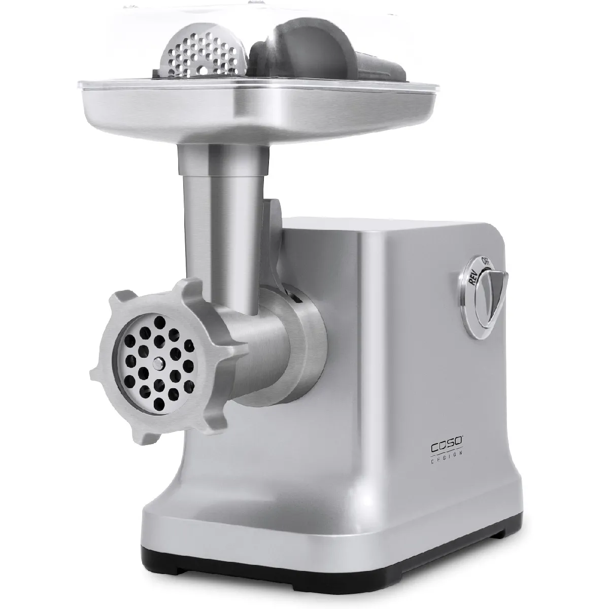 Caso FW2000 Hachoir à viande électrique y compris les biscuits à éclabousser accessoire nominal locked env. 2kg/ minute boîtier en fonte d'aluminium moteur puissant - vue 2
