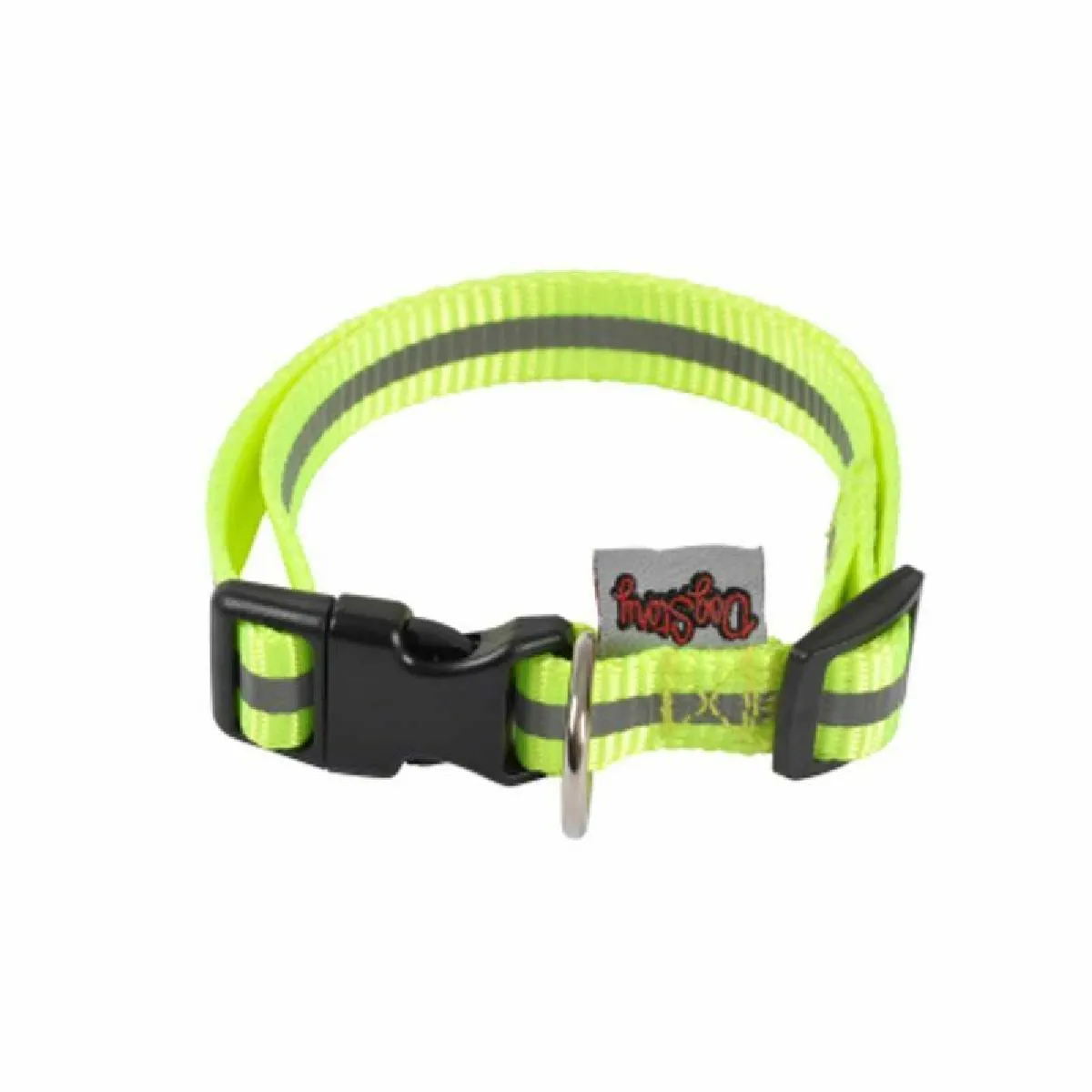 Meilleurs prix pour collier reglable pp avec bande reflechissante l30 a 45cm*l16mm - coloris jaune